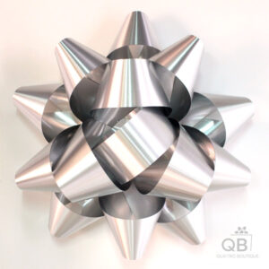 Oversized metallic bow