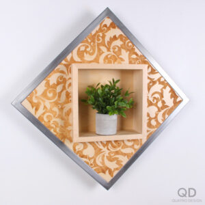 Cadre-étagère en losange