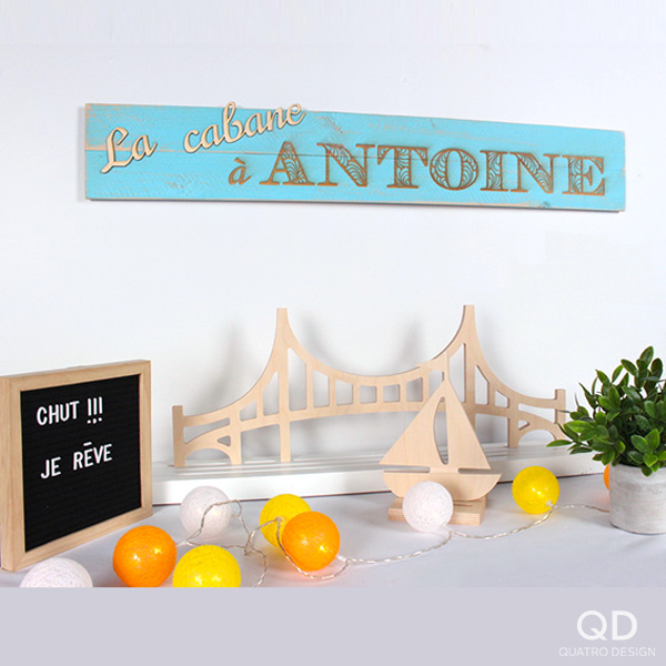 Enseigne personnalisée pour chambre d'enfant