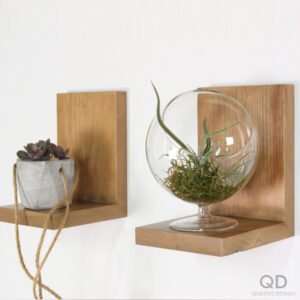 Deux tablettes en « L »