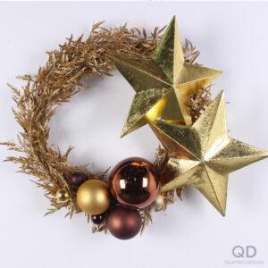 Couronne de Noël or et cuivre