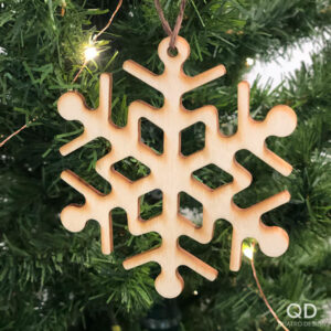 Ornements de bois « Jour de neige » - Flocon