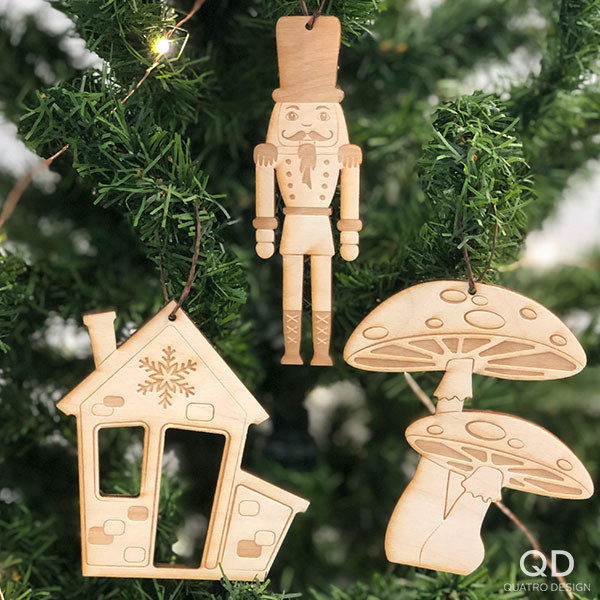 Ornements de bois « Monde magique »