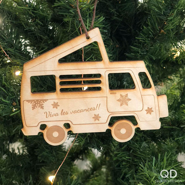 Ornements de bois « Jour de neige » – Image 4