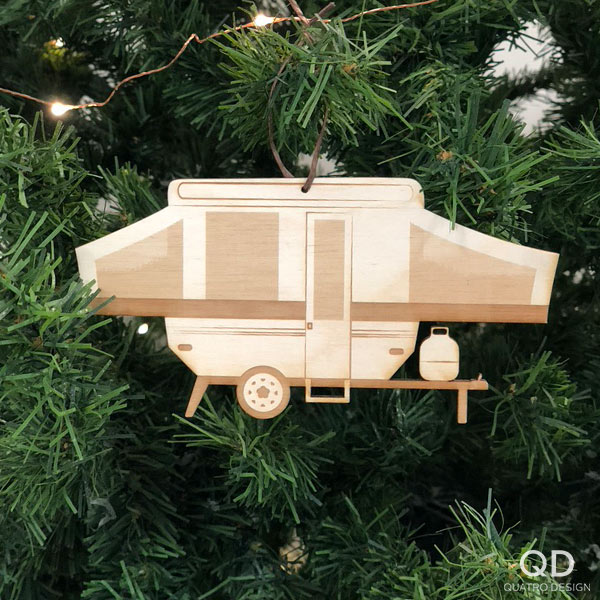 Ornements de bois « Camping en folie » – Image 3