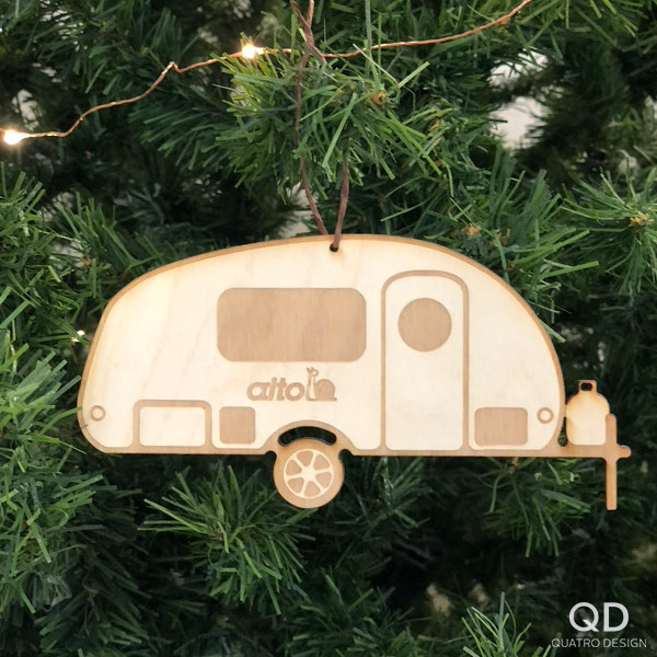 Ornements de bois « Camping en folie » – Image 4