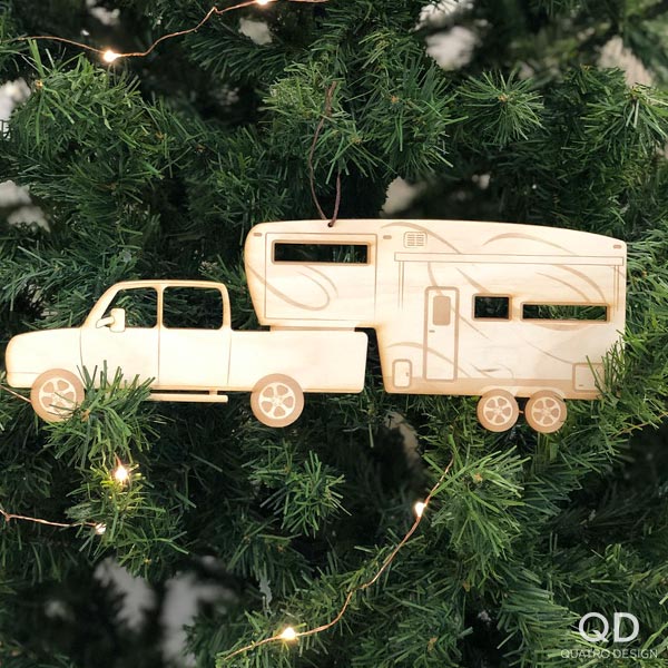 Ornements de bois « Camping en folie » – Image 6