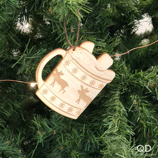 Ornements de bois « Sortie en ski » – Image 2