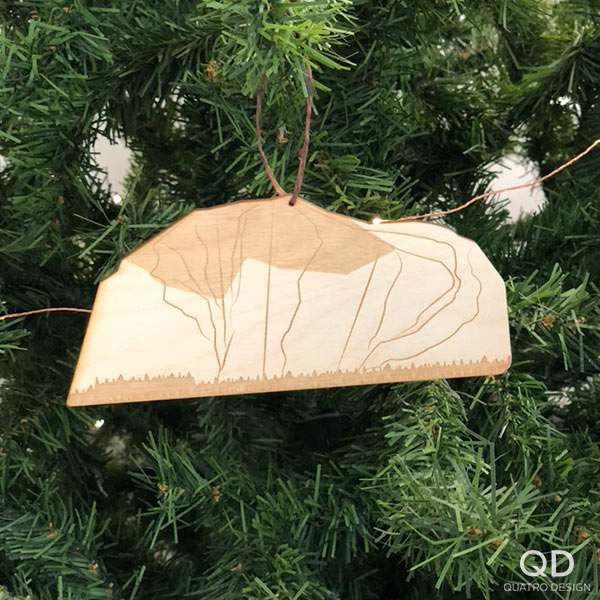 Ornements de bois « Sortie en ski » – Image 3