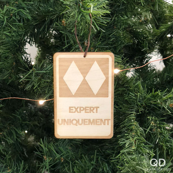 Ornements de bois « Sortie en ski » – Image 6