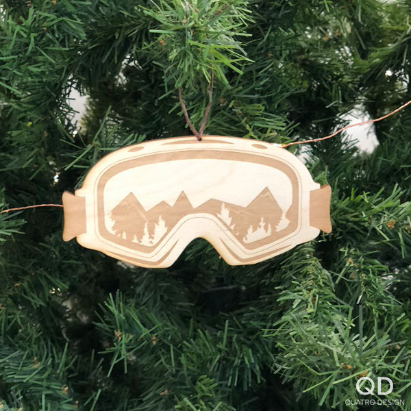 Ornements de bois « Sortie en ski » – Image 8