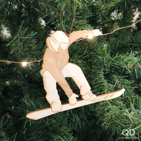 Ornements de bois « Sortie en ski » – Image 10