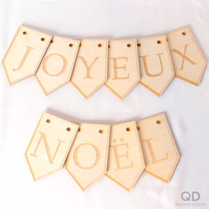 Guirlande de fanions «JOYEUX NÖEL»