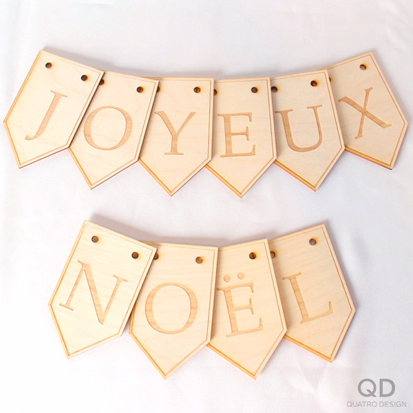 Guirlande de fanions «JOYEUX NÖEL»