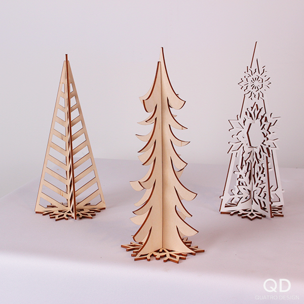 Trio de sapins scandinaves - Pâle – Image 3