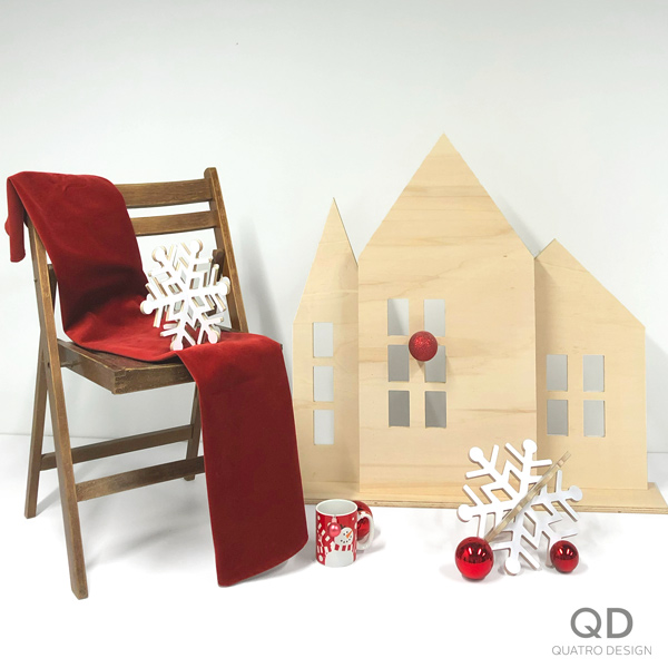 Trio de maisons scandinaves